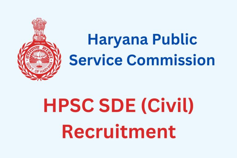 HPSC SDE Civil Vacancy Admit Card Notice 2022